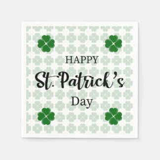 Vrolijk Sint Patrick's Dag Shamrock Napkin. Servet