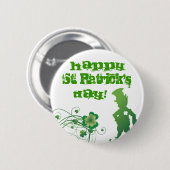 Vrolijk St. Patrick's, Dag! Ronde Button 5,7 Cm (Voorkant /achterkant)