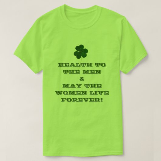 Vrolijk St. Patrick's Day. Shamrock Fun Irish Chee T-shirt (Design voorkant)