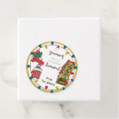 Vrolijk Stropdas met kerstmis op cadeauLabels Bedankjes Labels (In situ)