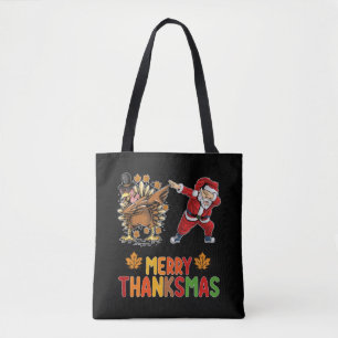Vrolijk Thanksmas Thanksgiving Herfst Kerstseizoen Draagtas