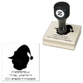 Vrolijk Trump Kerstmis! Rubberstempel (Gestempeld)