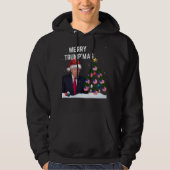 Vrolijk TRUMP'S MAS Kerstmis Hoodie (Voorkant)