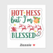 Vrolijk vakantie Kerst sticker (Vel)