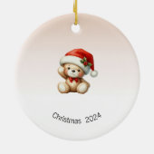 Vrolijk Verjaardag Ornament, Kerstcadeau Keramisch Ornament (Achterkant)