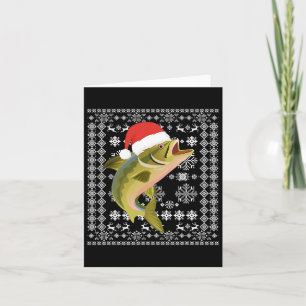 Vrolijk VisKerstmis Horrend Kerst T Shirt Kerstman Kaart