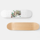 vrolijk voorjaar llama skateboard (Horizontaal)