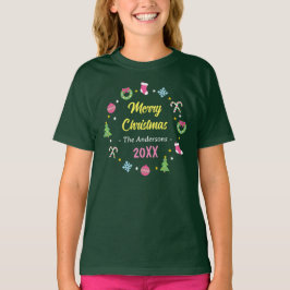 Vrolijk vrolijk kerstfeest - Kinder T-shirt