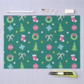 Vrolijk vrolijk kerstpatroon tissuepapier (Craft)