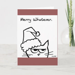Vrolijk wat dan ook - Grumpy Christmas Kaart
