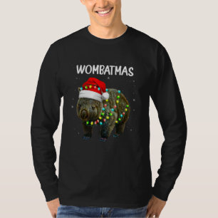 Vrolijk Wombatmas Santa Wombat Wild Animal Xmas T-shirt