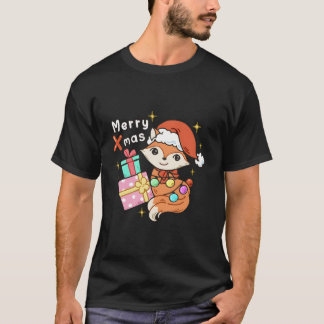 Vrolijk Xmas Schattige vakantieontwerp T-shirt