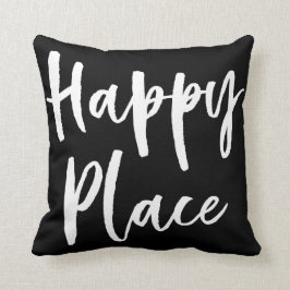 Vrolijk zwart-wit kussen