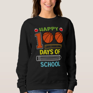 Vrolijke 100 dagen kinder basketbal slimmer op sch trui