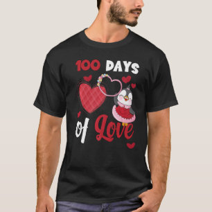 Vrolijke 100 schooldagen 100 dagen van liefde Kute T-shirt