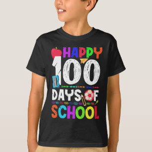 Vrolijke 100 schooldagen - 100e schooldag t-shirt