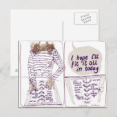 Vrolijke Agenda Briefkaart (Voorkant / Achterkant)