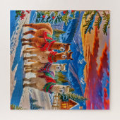 Vrolijke alpaca's legpuzzel (Horizontaal)