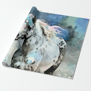 Vrolijke Appaloosa Merrie Aquarel Cadeaupapier