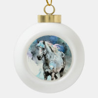 Vrolijke Appaloosa Merrie Aquarel