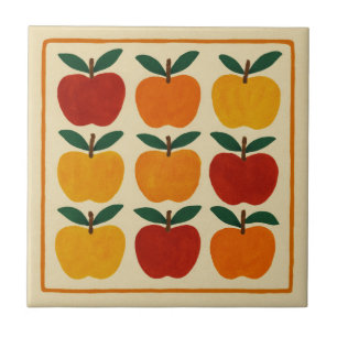 Vrolijke Appel Compositie Tegeltje
