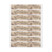 Vrolijke begroeting Wraparound adreslabel (Vel)