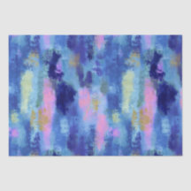 Vrolijke Blauwe Abstracte Kunst
