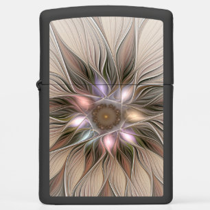 Vrolijke Bloem Abstract Beige Bruine Bloemrijke Fr