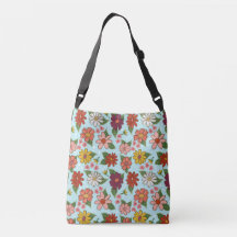 Vrolijke bloemencrossbody tas