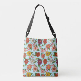 Vrolijke bloemencrossbody tas