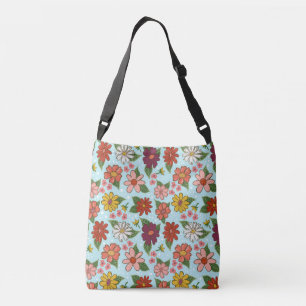 Vrolijke bloemencrossbody tas