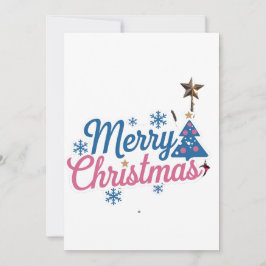 Vrolijke Boodschap Kaart: Platte Kerstkaart