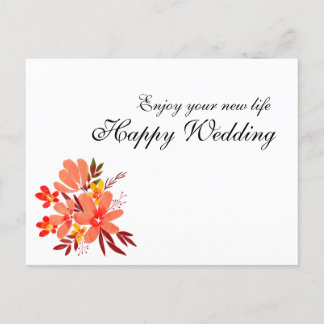 vrolijke bruiloft briefkaart