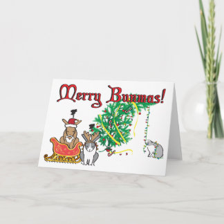 VROLIJKE BUNMAS! FEESTDAGEN KAART