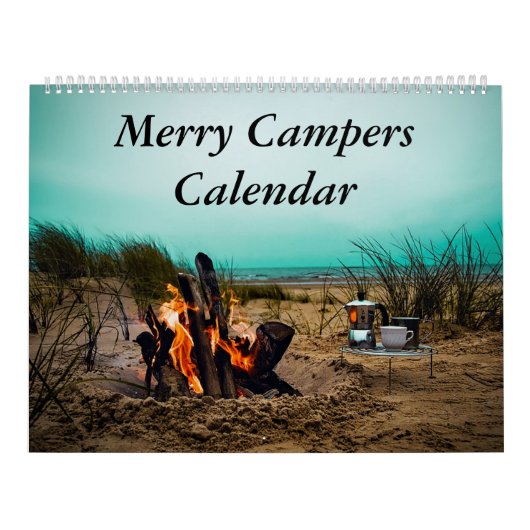 Vrolijke Campers Camping Foto's Kalender (Hoes)