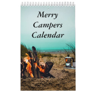 Vrolijke Campers Camping Foto's Kalender
