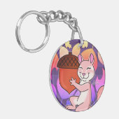 Vrolijke Chipmunk - Sleutelhanger (Voorkant Links)