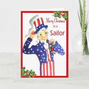 Vrolijke Christmas Sailor Kaart