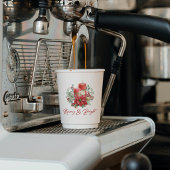 Vrolijke Christmas Vibe Bloemen en kaarsen Boeket Papieren Bekers