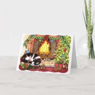 Vrolijke Christmouse - het Wenskaart van Kerstmis Feestdagen Kaart