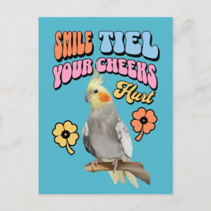 Vrolijke Cockatiel Parrot Briefkaart