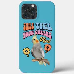 Vrolijke Cockatiel Parrot iPhone 13 Pro Max Hoesje