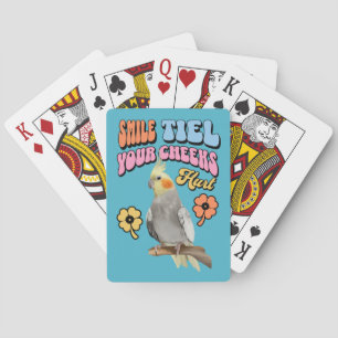 Vrolijke Cockatiel Parrot Pokerkaarten