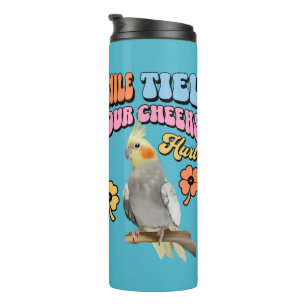 Vrolijke Cockatiel Parrot Thermosbeker