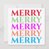 Vrolijke dagen Kerst Vakantie Flat Kaart (Voorkant)