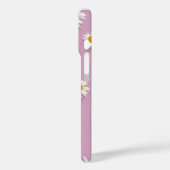 Vrolijke Daisy Pattern op Roze Achtergrond Case-Mate iPhone Case (Achterkant / Links)