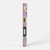 Vrolijke Daisy Pattern op Roze Achtergrond iPhone 16 Hoesje (Rechterkant)
