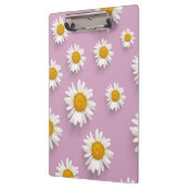 Vrolijke Daisy Pattern op Roze Achtergrond Klembord (Links)