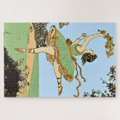 vrolijke danser legpuzzel (Horizontaal)