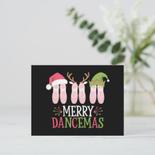 Vrolijke Dansers Kerstballet Schoenen Dansen Feestdagenkaart